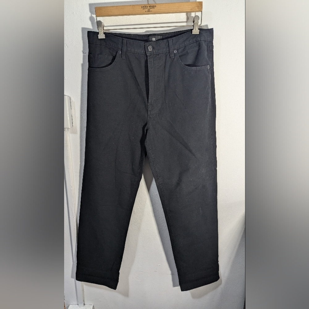 Banana Republic Black Men's 90's Straight Fit Pants
